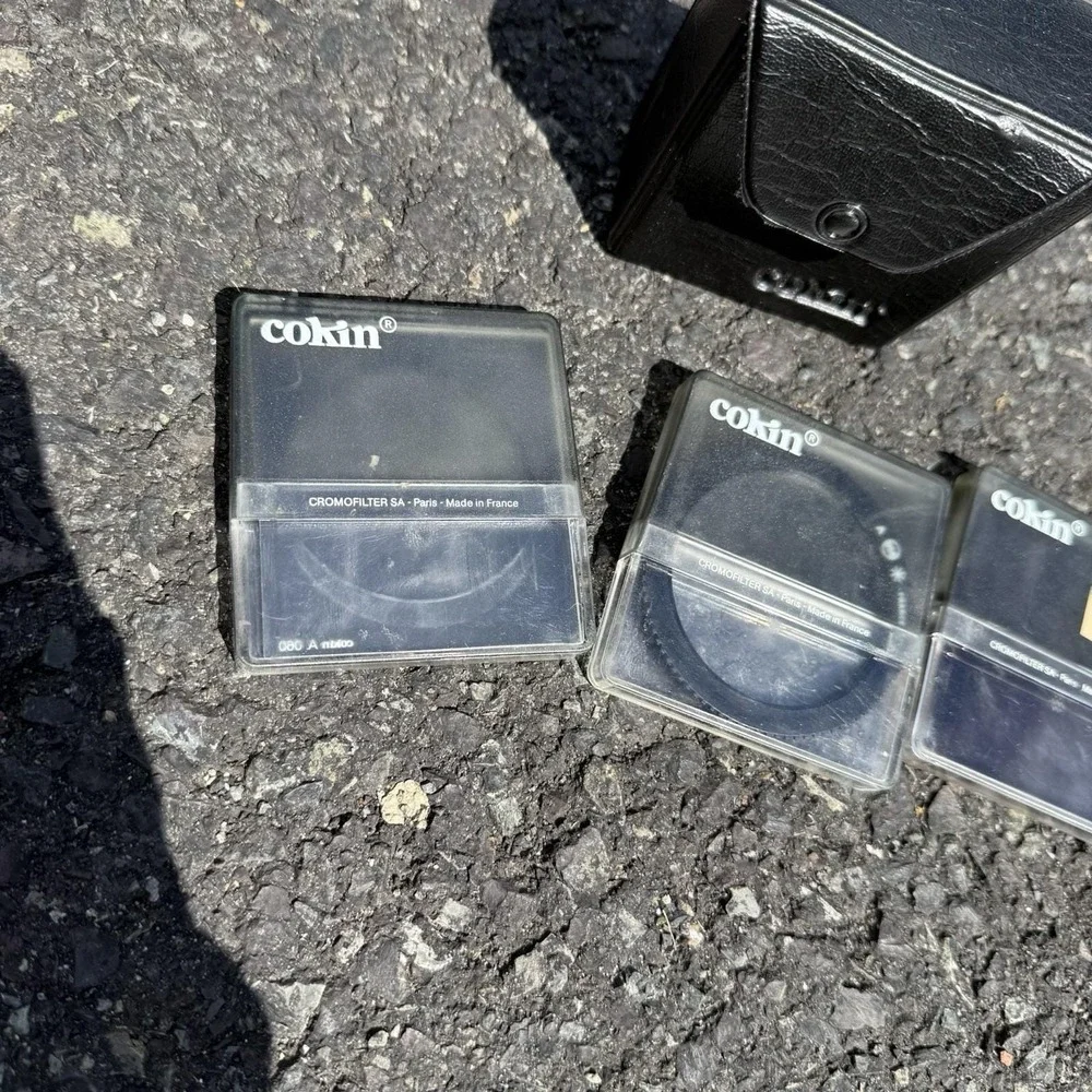 Cokin Filters Lot Of 3 With Hard Case And Soft‎ Carrying Case